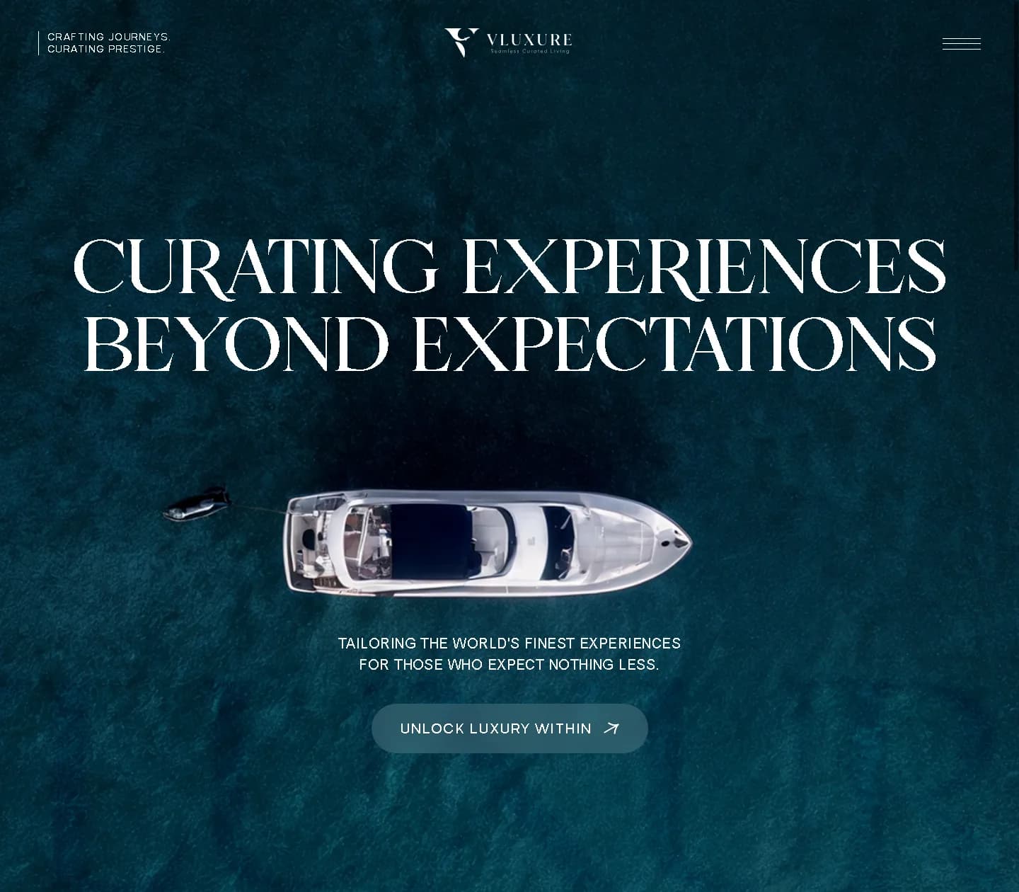 The Vluxure member site, built by Webaroo